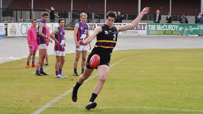 Ben-Kelly-MB-LS-1024.jpg Ben Kelly in action for the Murray Bushrangers in 2018 - AFL,Tag-Draft,Draft